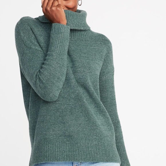 Old Navy Sweaters - Old Navy Slouchy Garter Stitch Sweater Jade L